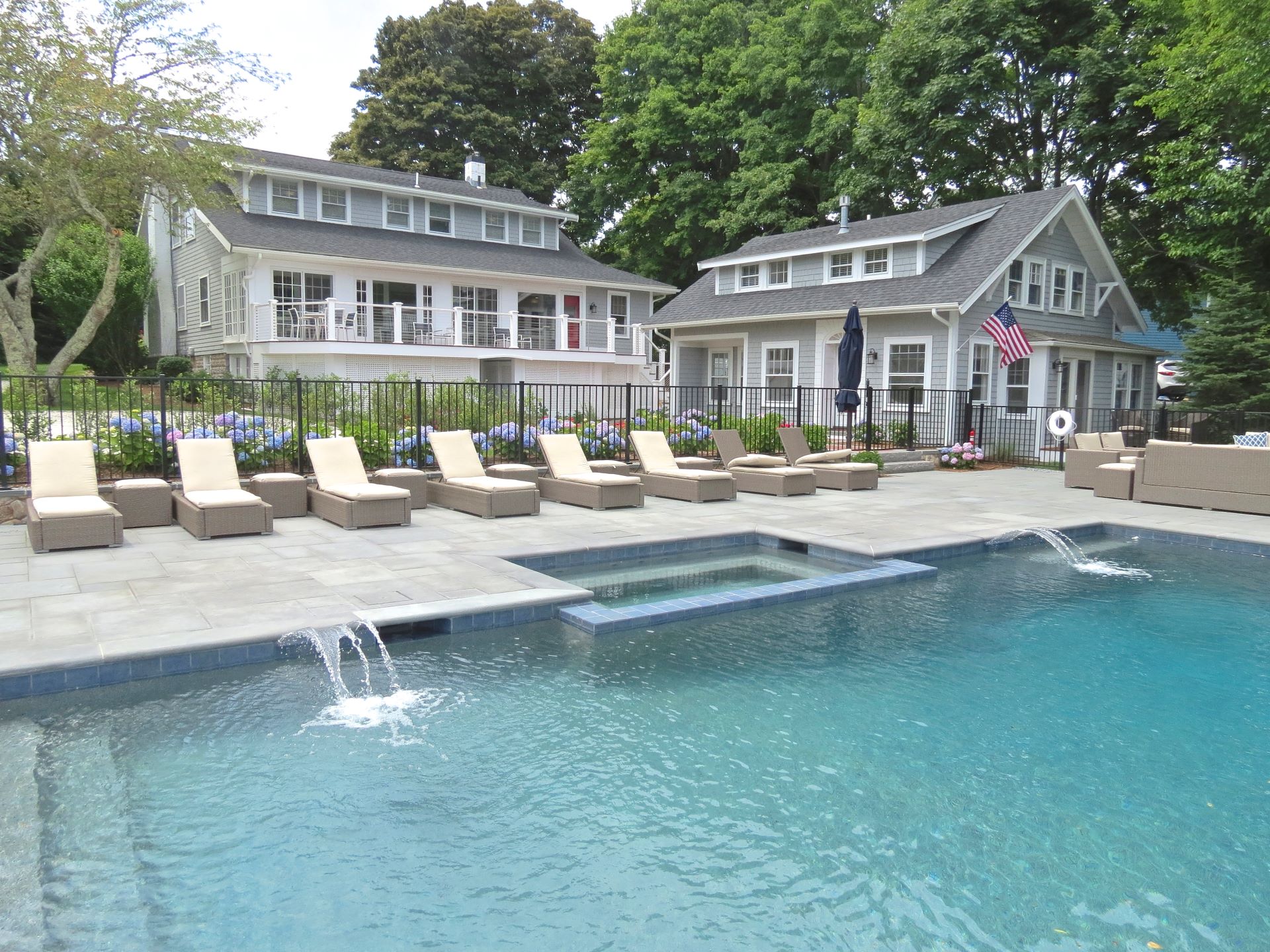 Pool Area at our Vacation Rentals in Cape Cod